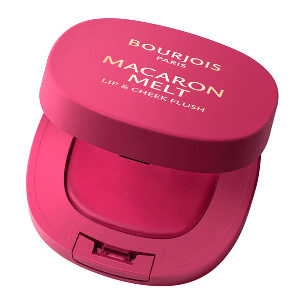 Bourjois Macaron Melt Lips & Cheeks Flush Cream-to-Powder Blush Pink Guava