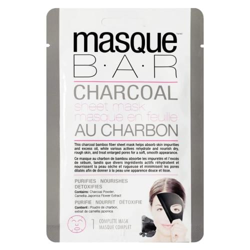 MASQUE BAR Charcoal Sheet Face Mask for Deep Cleansing