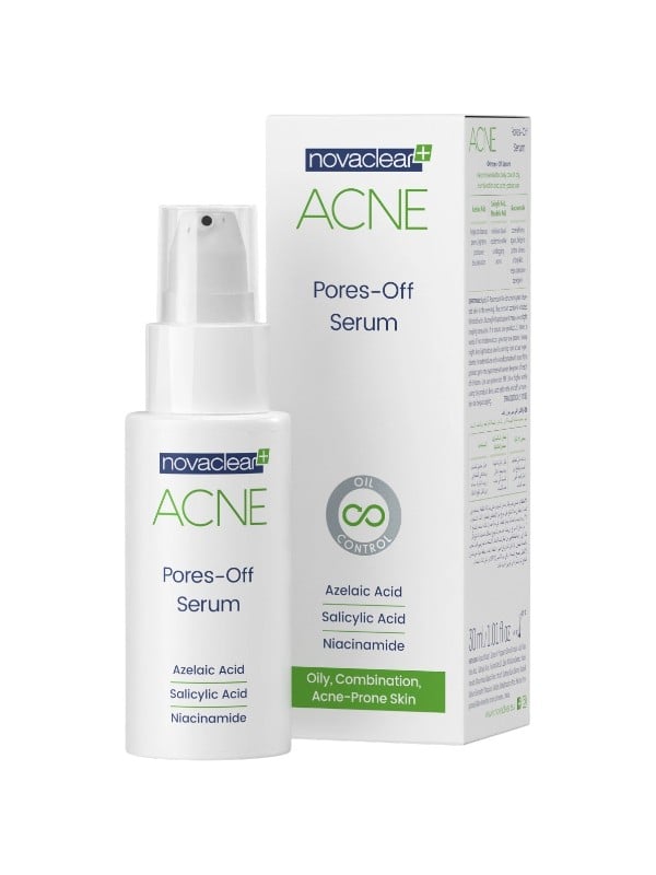 Novaclear Acne Pores-Off Facial Serum for Oily and Acne-Prone Skin, 30 ml