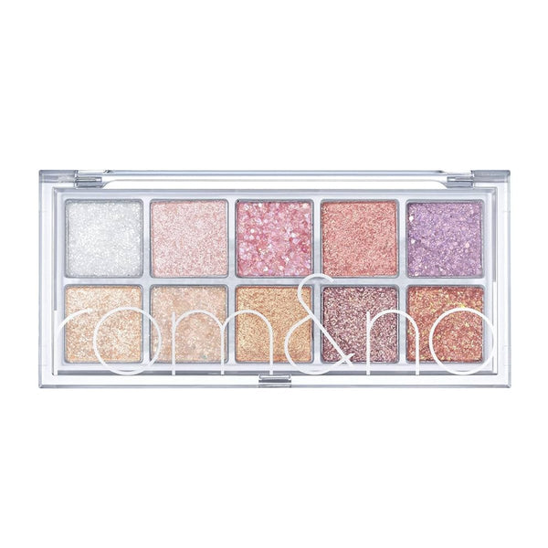 rom&nd 10 Color Eyeshadow Palette Glitter Shimmer Finishes