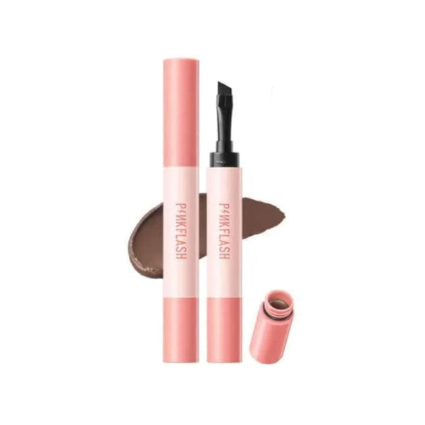 Pink Flash Waterproof Eyebrow Pomade Natural Finish BR03 Coffee Brown