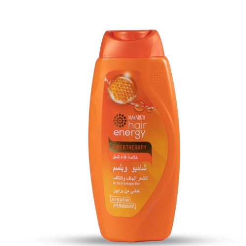 Makarizo Hair Energy Fibertherapy Conditioning Shampoo Royal Jelly Extract for Dry and Damaged Hair