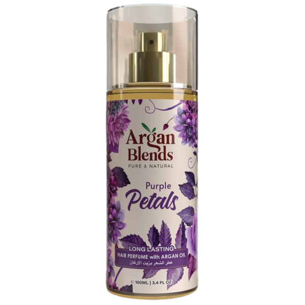 Argan Blends Hair Perfume Purple Petals Nourishing Hair Oil