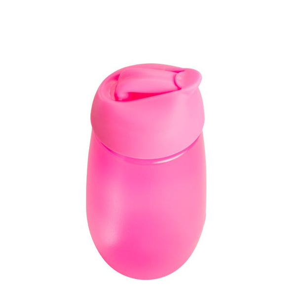 Munchkin Simple Clean Straw Cup Silicone Straw One-Way Valve Pink 10 oz, 12+ Months