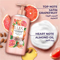 Lux Satin Grapefruit & Almond Oil Hand Wash, Glycerin, Grapefruit Scent