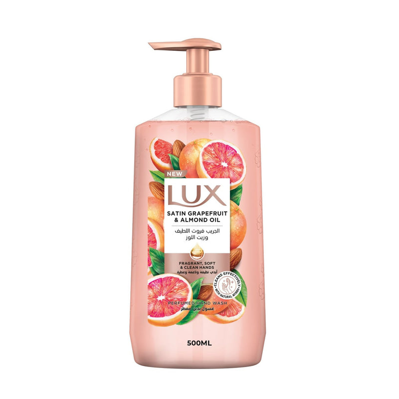 Lux Satin Grapefruit & Almond Oil Hand Wash, Glycerin, Grapefruit Scent