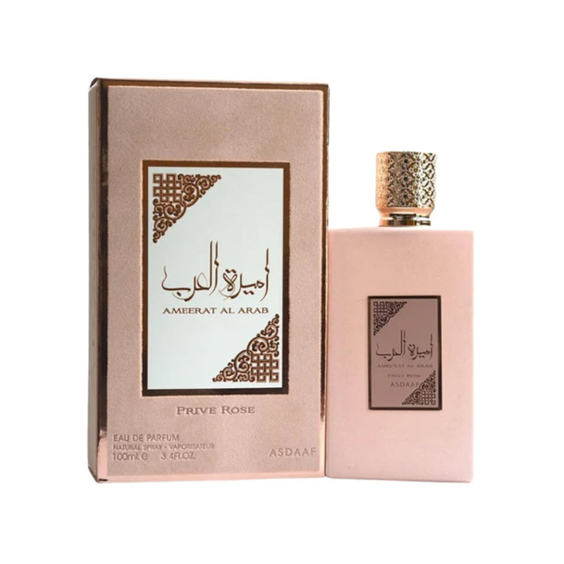 Asdaaf Ameerat Al Arab Prive Rose Eau de Parfum Floral Fragrance for Women 100 ml