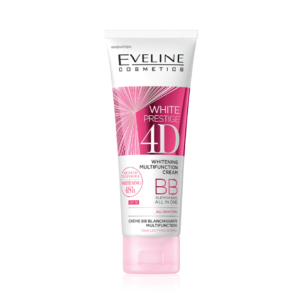 Eveline White Prestige 4D Brightening BB Cream Hyaluronic Acid SPF 15 50 ml