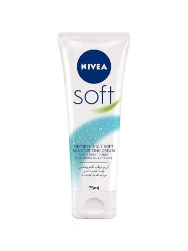 Nivea Soft Hand Cream Fast-Absorbing Vitamin E Jojoba Oil 75ml