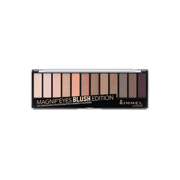 Rimmel London Magnif'Eyes Nude Eye Contouring Palette 002 Blush Edition 12 Shades 14.2 g