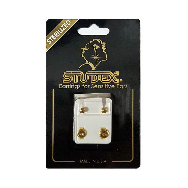 Studex Heart Shape Regular Gold-Plated Zircon Earrings, 1 Pair
