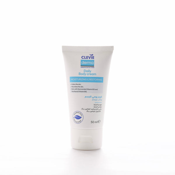 Clevie Derma Daily Body Cream Moisturizing Niacinamide Panthenol 50 ml