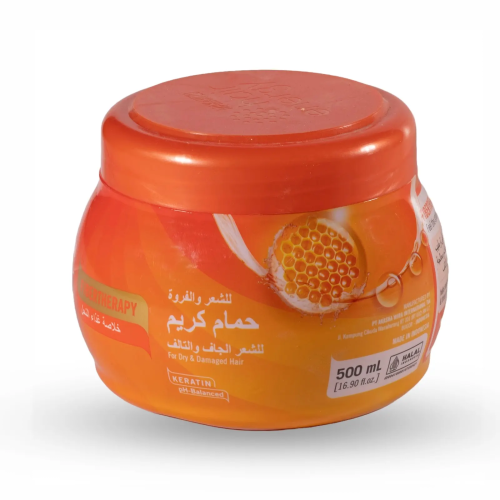 Macarizo Hair Energy Fibertherapy Creambath for Dry & Damaged Hair, Royal Jelly, 500ml