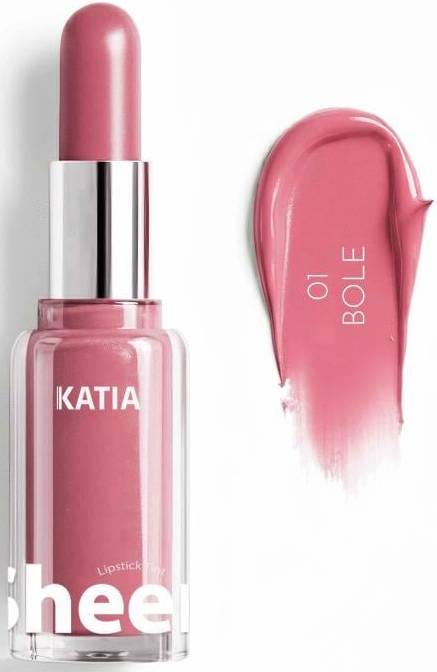 Katia Lipstick Tint Creamy Liquid Lip Tint Water-Based Formula 01 Bole