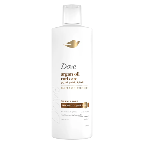 Dove Argan Oil Curl Care Sulfate-Free Shampoo for Curly Hair 400 ml