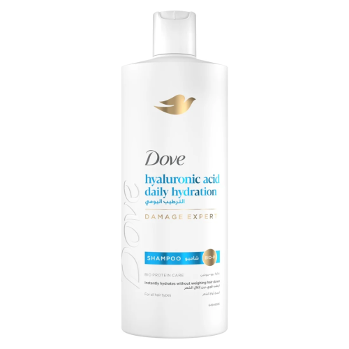Dove Hyaluronic Acid Daily Hydration Shampoo Moisturizing Sulfate-Free Formula 590 ml