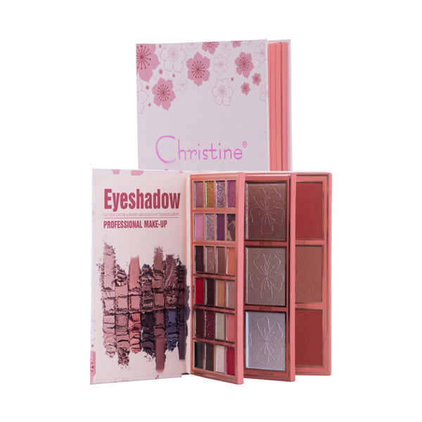 Christine 4-in-1 Makeup Palette Notebook Eyeshadow and Blush Kit CH-K2311