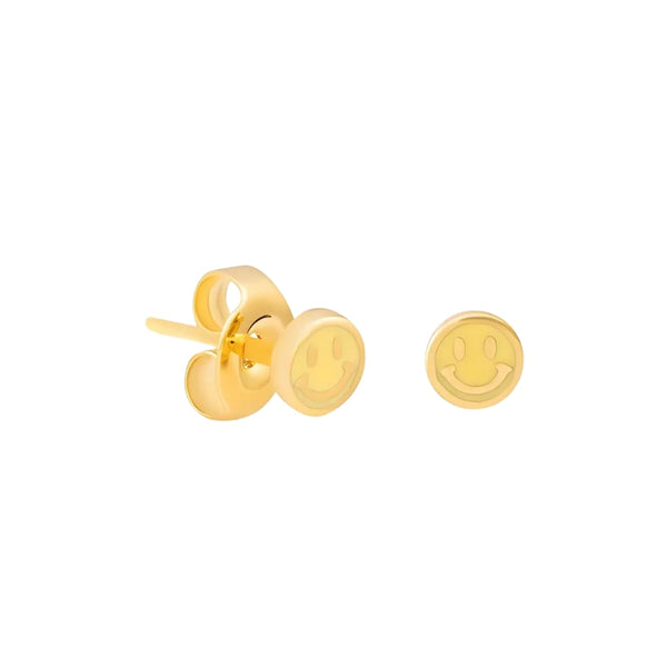 Navarro Smile Today Gold Tone Children's Earrings, Comfortable Earring Design