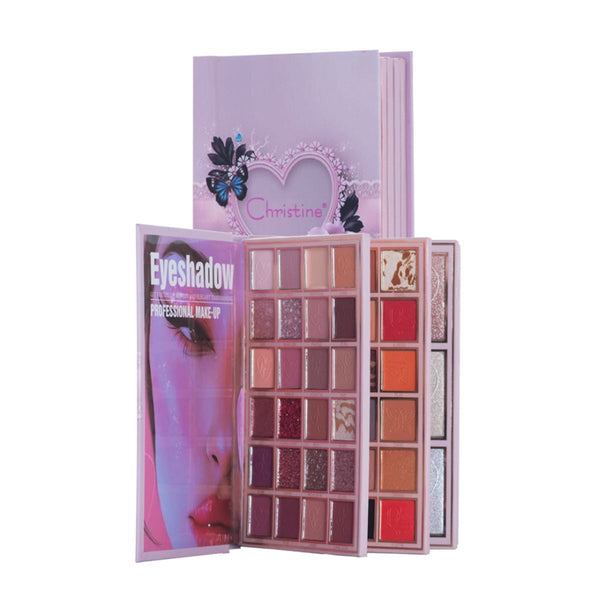 Christine 5-in-1 Palette Notebook Eyeshadow Palette Rich Pigments CH-K2313
