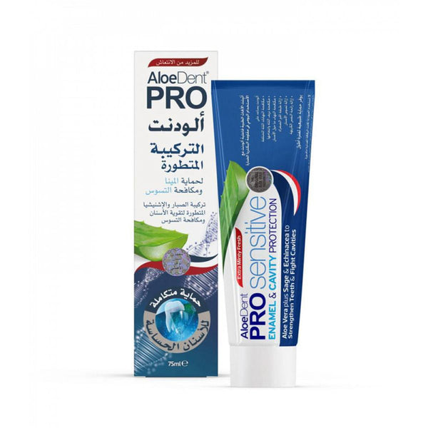 AloeDent PRO Sensitive Teeth Toothpaste Advanced Formula Aloe Vera Fluoride