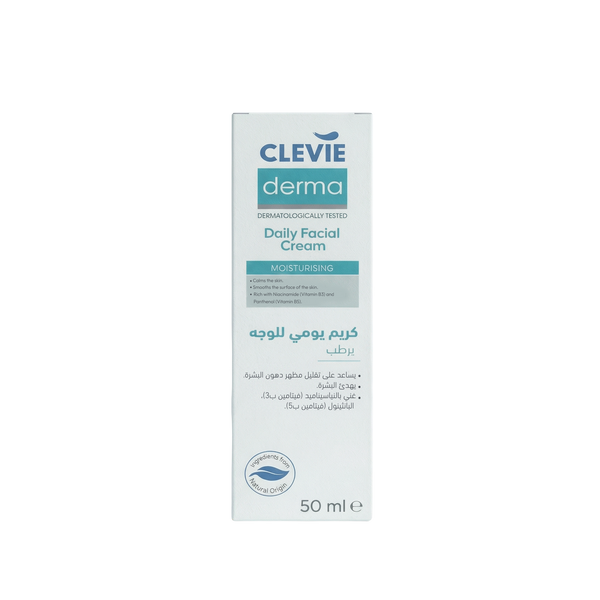 Clevie Derma Daily Facial Cream Moisturizer Niacinamide Panthenol 50ml