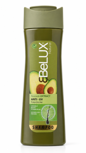 Belux Natural Shampoo Avocado Extract Anti-UV Protection for Frizzy and Dry Hair