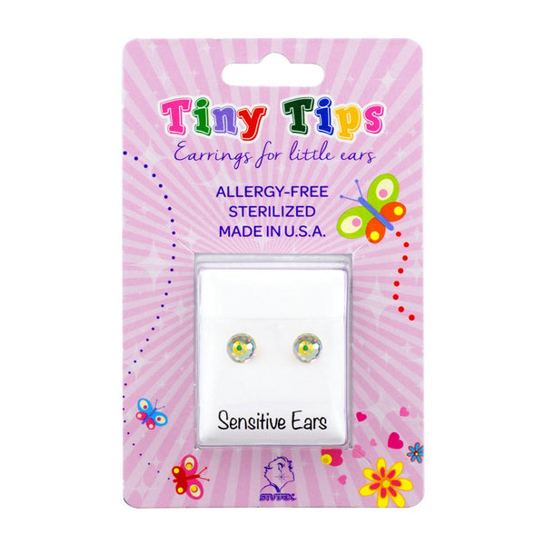 Studex Crystal Ball Stainless Steel Stud Earring 24K Gold Plated Zircon 1 Piece