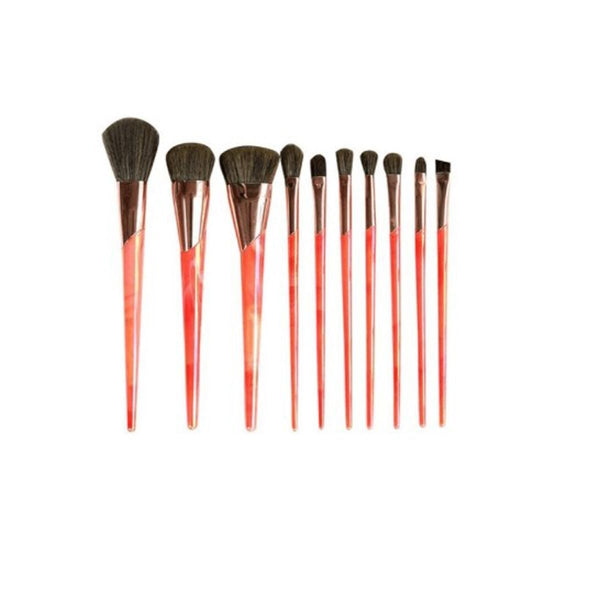 BH Cosmetics Marvyn Macnificent Makeup Brush Set, 10 Pieces, Soft Bristles