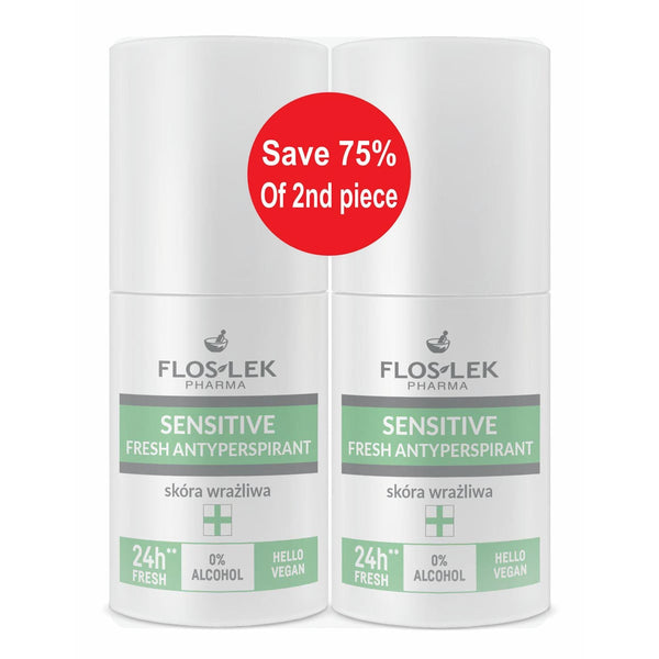 Floslek Sensitive Skin Deodorant Roll-On Alcohol-Free
