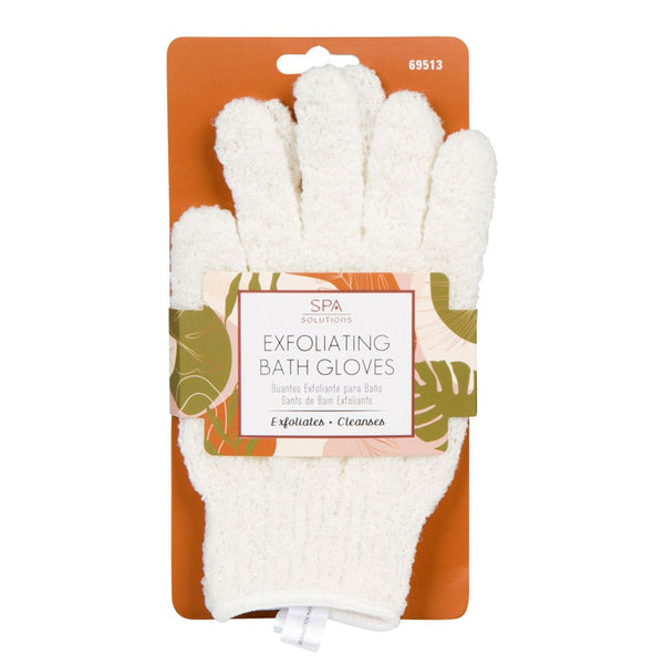Cala Spa Exfoliating Bath Gloves Cream Gentle Body Scrub