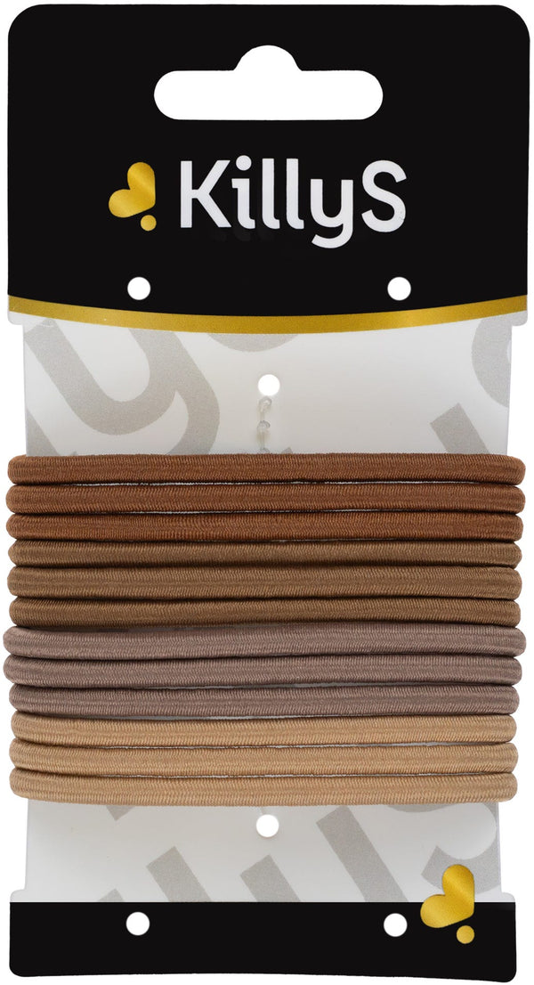 Killys Thick Spiral Hair Elastics Mix Color 12 Pieces