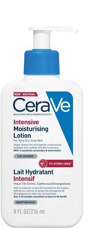 CeraVe Intensive Moisturising Lotion, 3 Ceramides, Hyaluronic Acid, 5% Hydro-Urea, 236 ml