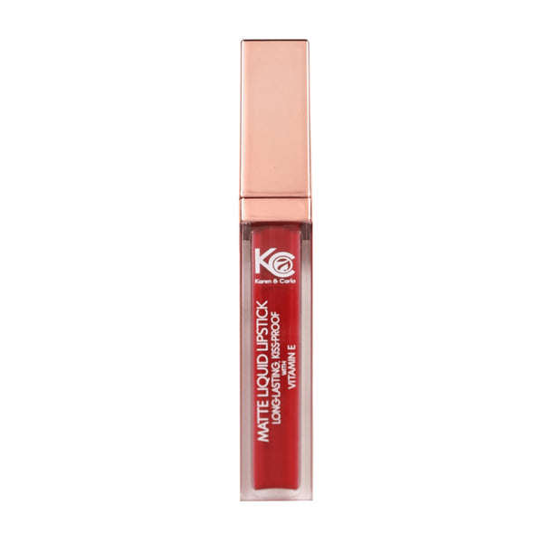 Karen & Carla Matte Liquid Lipstick Vitamin E Long-Lasting Kiss-Proof Finish