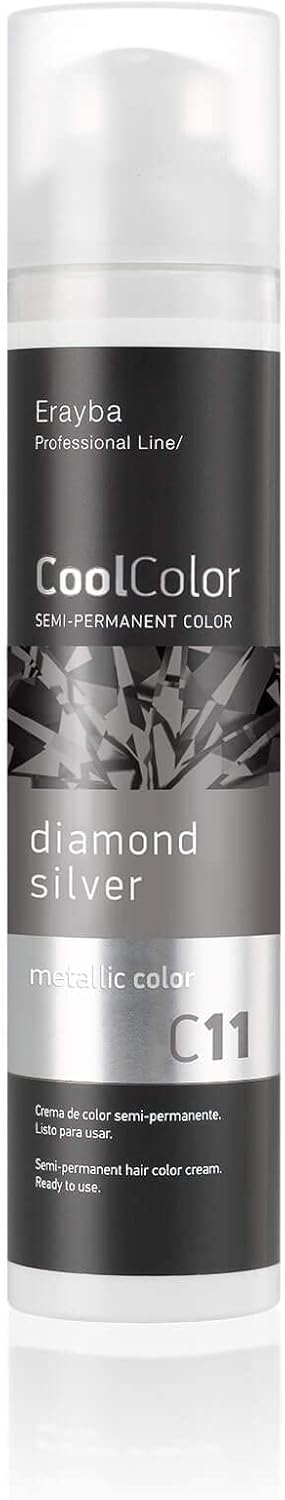 Erayba Cool Colour C11 Diamond Silver Semi-Permanent Hair Dye 100 ml