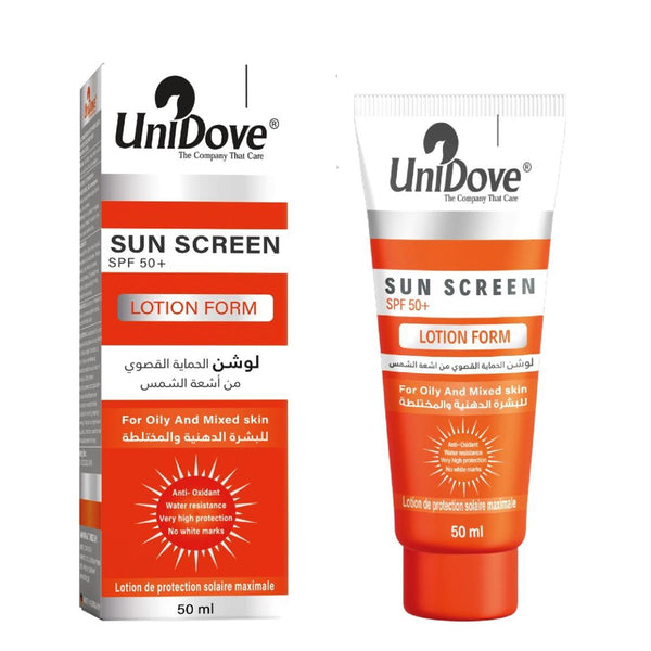 Unidove Sunscreen Lotion SPF 50+ Broad-Spectrum UVA/UVB Water-Resistant 50 ml