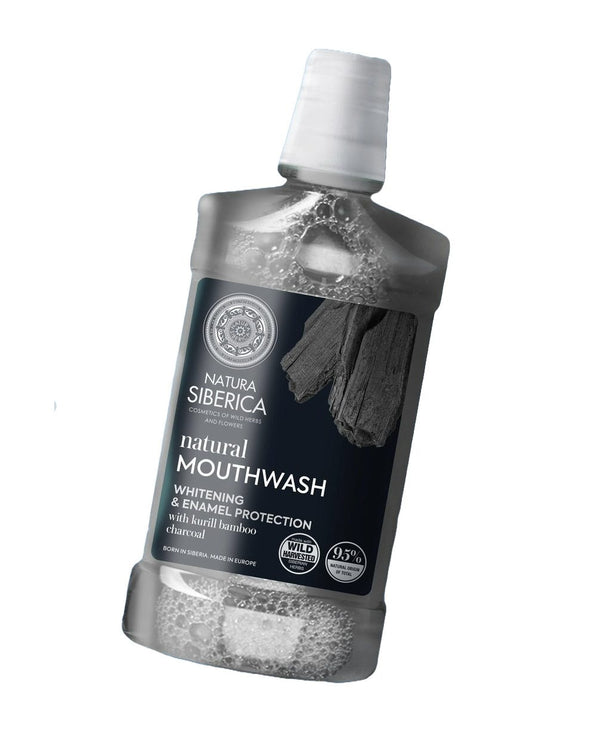 Natura Siberica Natural Mouthwash Alcohol-Free With Activated Charcoal 520 ml