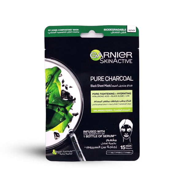 Garnier Skin Active Pure Charcoal Black Sheet Face Mask 28 g
