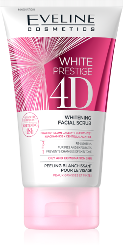 Eveline White Prestige 4D Facial Scrub Brightening and Renewing Formula 150ml