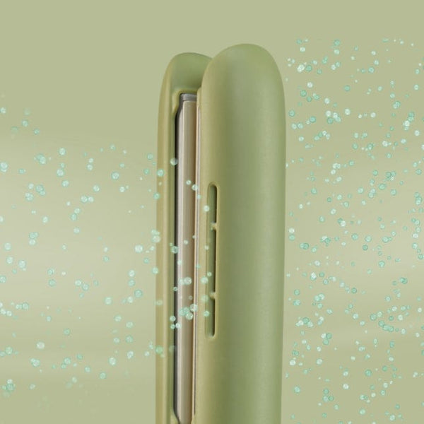 Panasonic EH-HV31 Hair Straightener & Curler, 3D Ceramic Plates, Ion Conditioning, Matcha Green