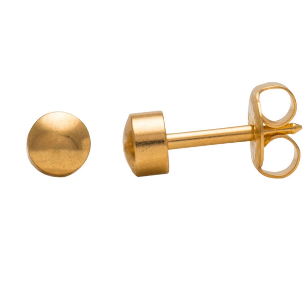 Studex Ball Regular Gold Plated Surgical Steel Stud Earrings 1 Pc