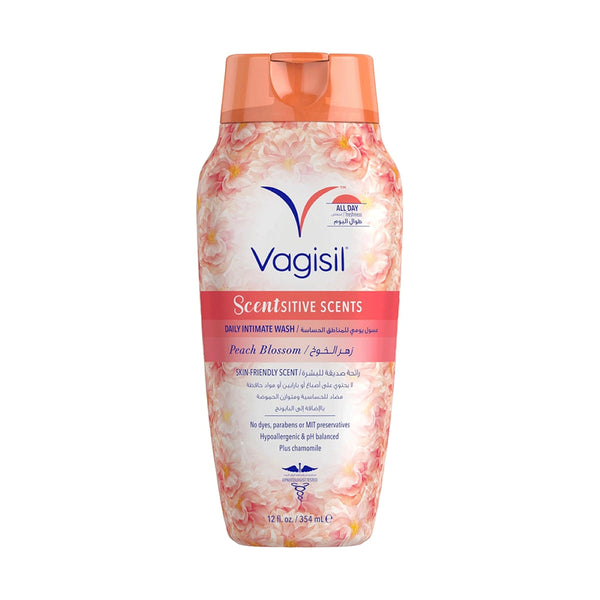 Vagisil Daily Intimate Wash Gentle Cleansing Peach Blossom 354 ml
