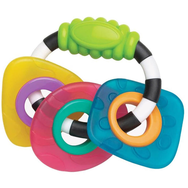 Playgro Textured Teething Rattle Ice Teether, BPA-Free, 1 Piece