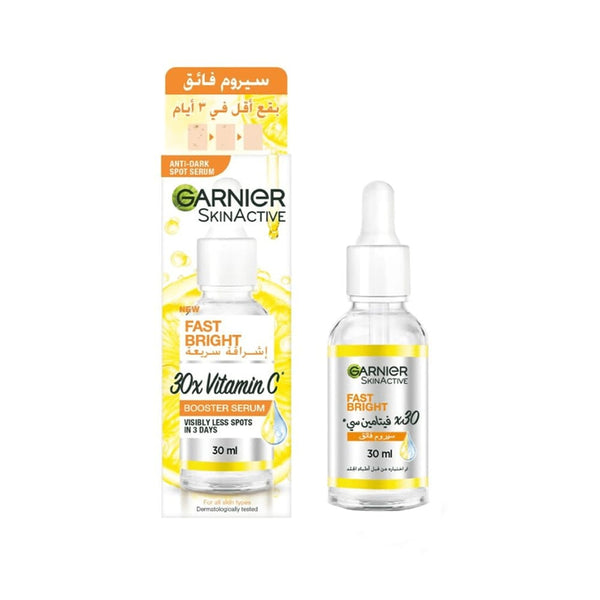 Garnier SkinActive Fast Bright Vitamin C Facial Serum, 30ml