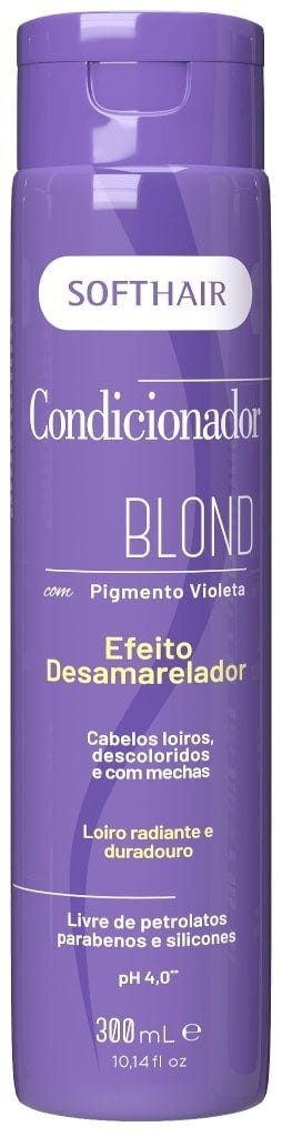 Softhair Conditioner Liquid Formula Violet Pigments Blond Hair 300 ml