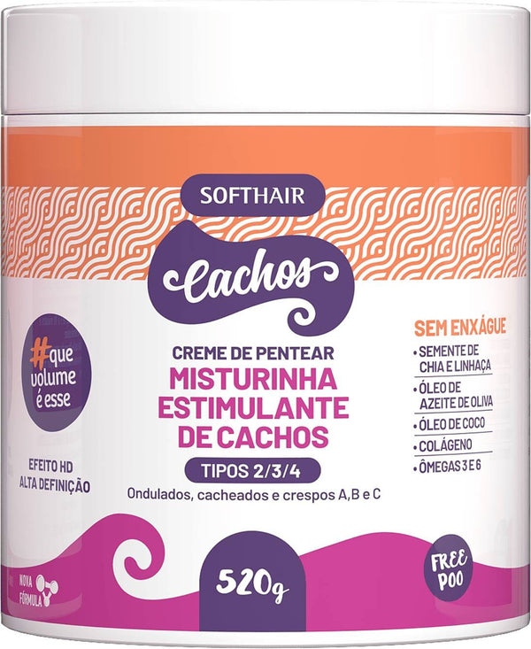SOFTHAIR Hair Mask Mixer for Curly Hair with Coconut Oil and Avocado Butter 520 g