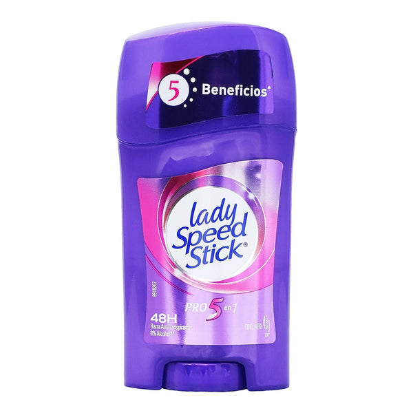 Lady Speed Stick Pro5 Antiperspirant Stick 48-Hour Sweat and Odor Protection 45g