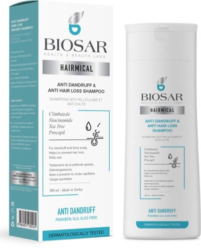 Biosar Hairmical Shampoo, Scalp Cleansing and Hair Strengthening Formula