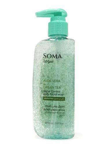 Soma Daily Facial Wash Aloe Vera Green Tea Extract 150ml
