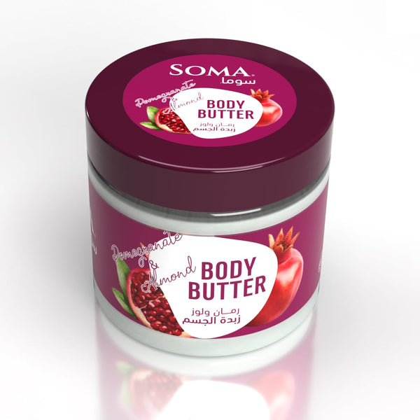 Soma Pomegranate & Almond Body Butter, Deep Moisturizing Care