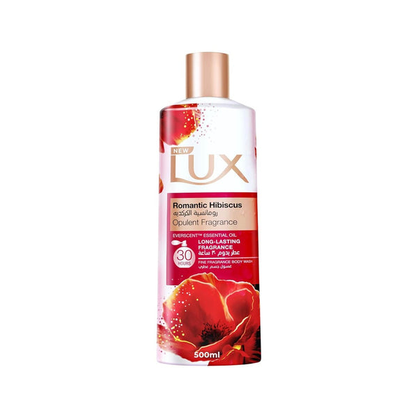 Lux Romantic Hibiscus Perfumed Body Wash with Floral Oils, 500 ml